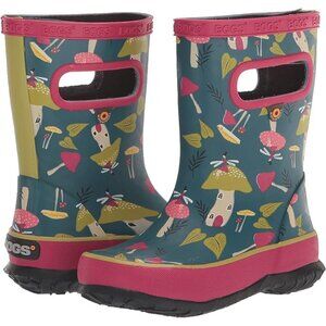 BOGS Mushroom Skipper Kid's Rubber Rain Boots: Size 8T